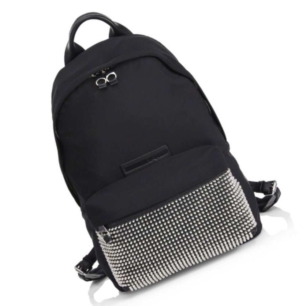 🏹🆕 Alex McQueen ★ Studded Wrinkled Backpack ★ - Picture 2 of 8
